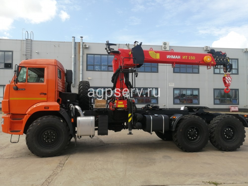 Автомобиль- тягач седельный 438242-02 на шасси КАМАЗ 43118-73094-50 с КМУ ИНМАН IT-150